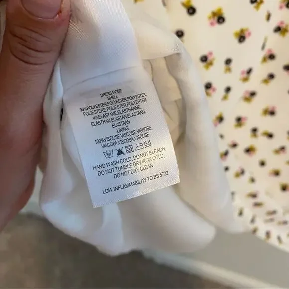 NWT ESSENTIEL ANTWERP White Ditsy Floral Sexy Mini Dress 38 M - Picture 7 of 16